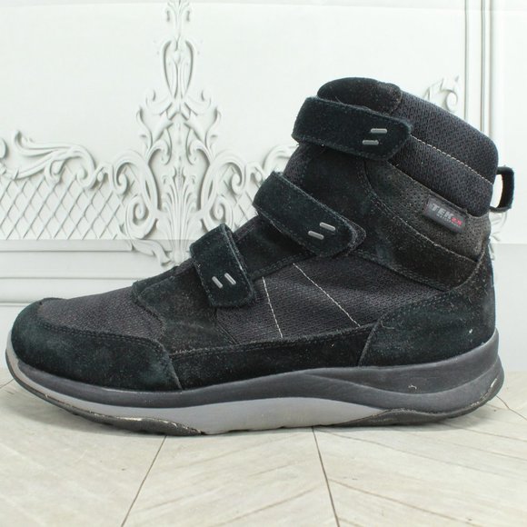 L.L. Bean Other - LL Bean Black Suede Hook & Loop WP Insulated Mid Hiking Boots Size 11.5 Wide